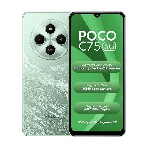 Poco C75 5G (Enchanted Green, 64 GB) (4 GB RAM)