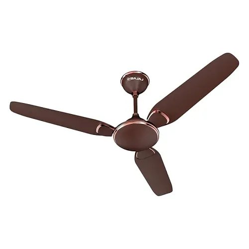 Bajaj Trendy EE 1200 Mm Ceiling Fan | Energy Efficient With BEE 1-Star Rated | 2 Years Warranty【Walnut & Rustic Copper 】