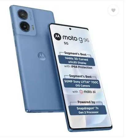 Motorola G96 5G (Pantone Ashleigh Blue, 128 GB) (8 GB RAM)