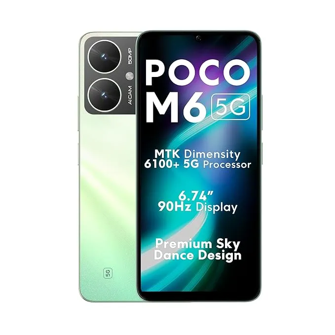 Poco M6 5G (Polaris Green, 128 GB) (4 GB RAM)