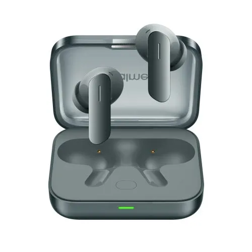 Realme Earbuds Air 7 True Wireless,12.4mm Dynamic Bass Drivers,52Hrs Playtime,52dB Hybrid ANC,6 Mic ENC,45ms Low Latency,360° Spatial Audio,Hi-Res LHDC,IP55 Dust & Water Resistant,BT v5.4(Slate Grey) | RMA2408