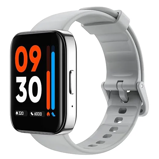 Realme Watch 3 - 1.8 inch Horizon Curved Display with Bluetooth Calling Smartwatch (Grey Strap, Free Size) | RMW2108