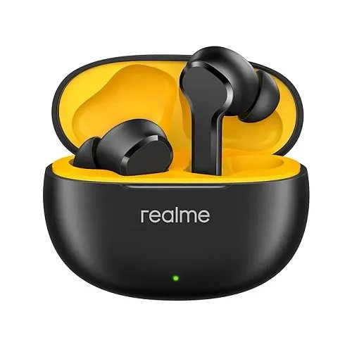 Realme Buds T110 Bluetooth Truly Wireless in Ear Earbuds with mic, AI ENC for Calls, Google Fast Pair, 38 Hours Total Playback with Fast Charging and Low Latency Gaming Mode (Punk Black) | RMA2306