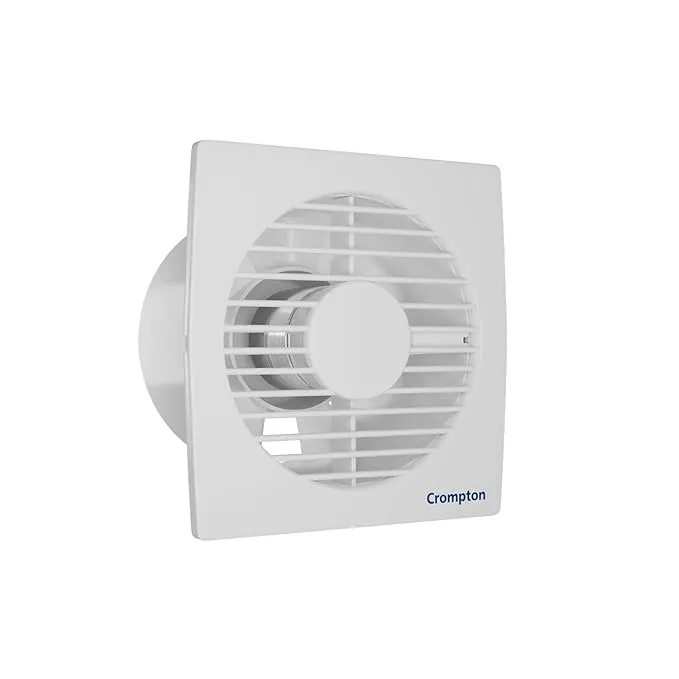 Crompton Axial Air High-Speed Plastic Exhaust/Ventilation Fan (150 mm/6 Inches, White)