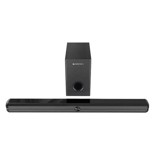 Zebronics Juke Bar 3920 Bluetooth Speaker with Wireless Subwoofer with LED indicator, Compact Sound Bar with Dual Drivers (Black)