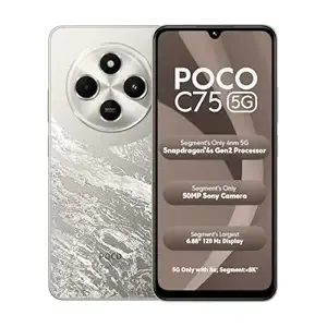 POCO C75 5G, Silver Stardust (4GB, 64GB)