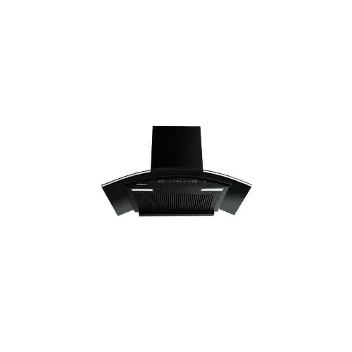 Sunflame Genial 75cm 1300m3/hr Ducted Auto Clean Wall Mounted Chimney with Motion Sensor Control (Black)