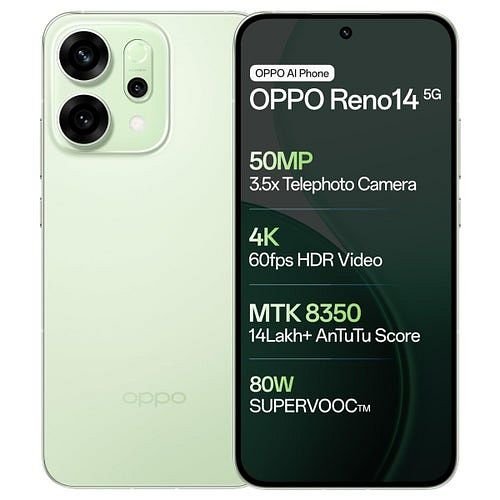 Oppo Reno14 5G (Mint Green, 256 GB) (8 GB RAM)