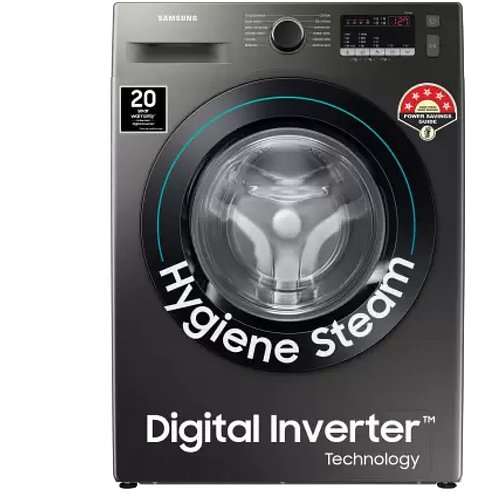 Samsung 7.0 kg Front Load Washing Machine with Hygiene Steam, WW70T4020CX1TL