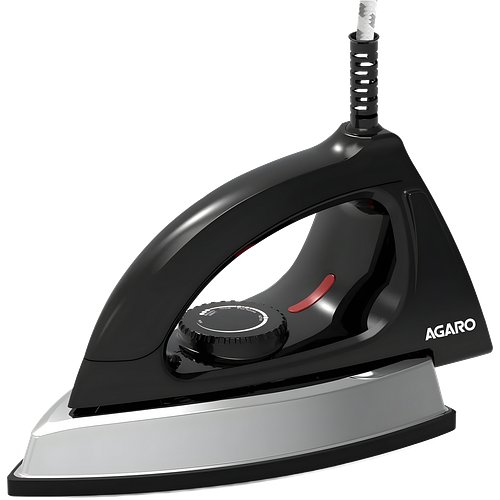 Agaro Regal Heavy Weight Electric Dry Iron 1000W (Black)