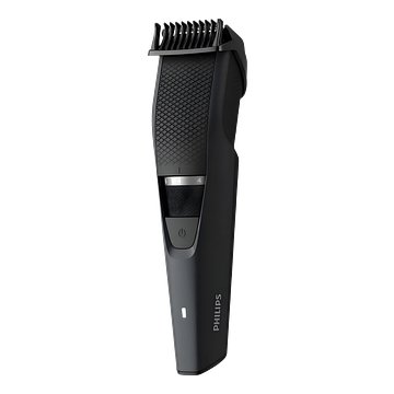Philips BT3302/15 Beard Trimmer, 60 min Runtime, 10 Length Settings (Black/Grey)