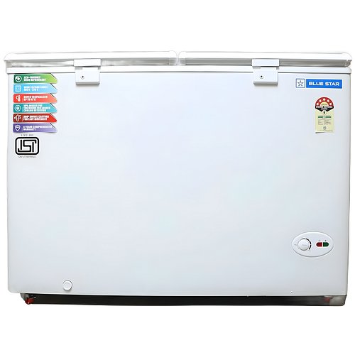 Blue Star CF5-330NEWY 300 liters Double Door Deep Freezer (310 Liter, White, 5-Star)