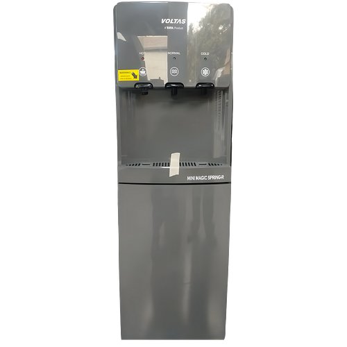Voltas Floor Mounted Water Dispenser Minimagic with Cooling Cabinet (Spring RV+, 3 Modes, Grey)