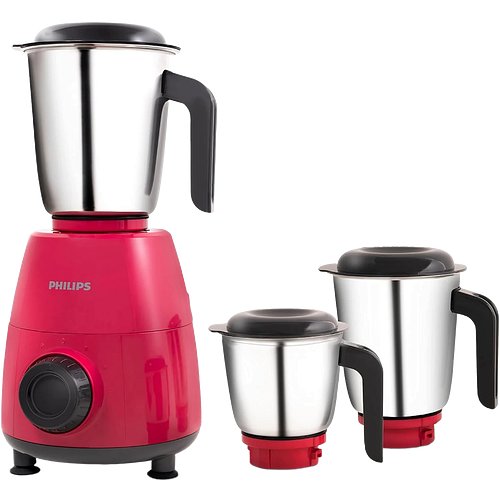 Philips HL7505/02 Mixer Grinder, 500W Endura Motor With Rapid Cool Motor Technology, 3 Heavy Duty And Leak Proof Jars
