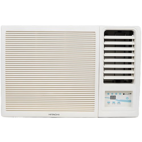 Hitachi 1 Ton 2 Star Window AC (Copper, Dust Filter, 2021 Model, RAW312HEDO, White)
