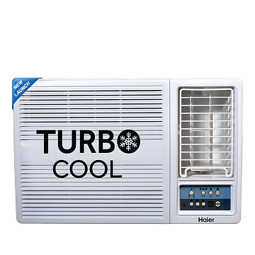 Haier 1.5 Ton 3 Star Fix Speed Side Flow Window AC (Copper, Turbo Mode, Anti Bacterial Filter, Cools at 54°C Temp, Long Air Throw - HWU18F-AOW3BN-FS)