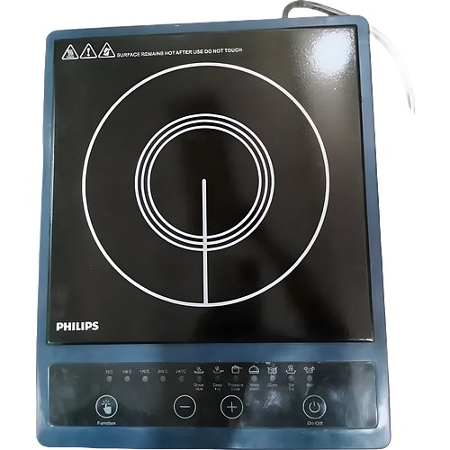 Philips 1500 W Induction Cooktop Push Button (Blue, Black, HD4944)