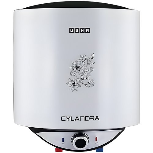 Usha Cylandra 15 Litre Storage Water Heater With Free Installation (White), Wall Mounting