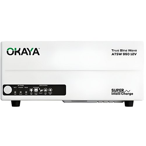 Okaya ATSW 950 Inverter | 700VA/12V Pure Sinewave | Reliable Power Backup | LED Display