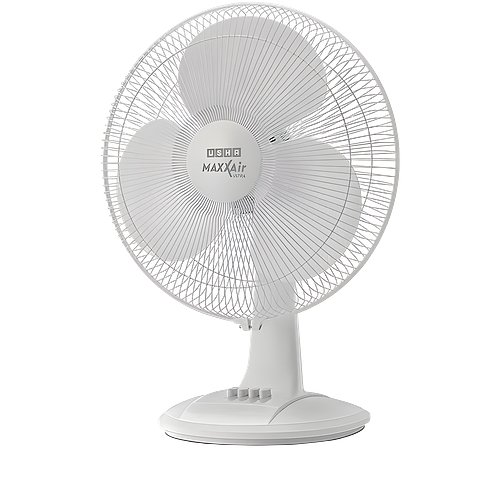 Usha Maxx Air Ultra Table Fan | 400MM Sweep Size | 1350 RPM | Aerodynamic Blade Design for High Air Delivery | Corrosion Protection with Plastic Blades