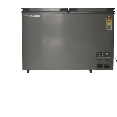 Voltas CVF460 DA5-W-PL 460 L 5 Star Hard Top Deep Freezer with Dual Door, R-290 Refrigerant, Castor Wheels & Lock – White