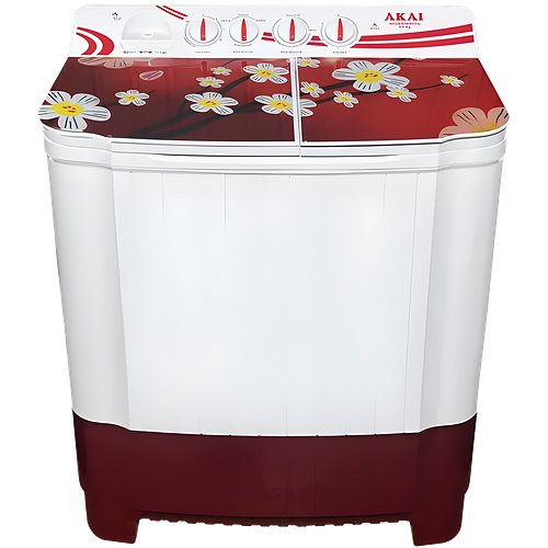 Akai 9.5 KG Semi Automatic Top Load Washing Machine (AKSA-95WRHG Red)