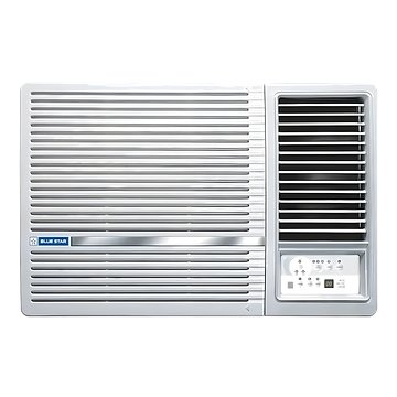 Blue Star 2024 Model 2 Ton 3 Star Window Inverter AC - Pearl White (WID324L, Copper Condenser)