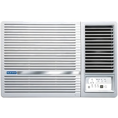 Blue Star 2024 Model 2 Ton 3 Star Window Inverter AC - Pearl White (WID324L, Copper Condenser)