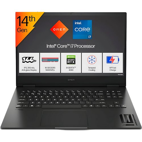 HP Omen Intel Core i7 13th Gen 13620H - (16 GB/1 TB SSD/Windows 11 Pro/8 GB Graphics/NVIDIA GeForce RTX 4060) 16-wd0012TX Gaming Laptop (16.1 inch, Shadow Black, 2.3 kg, With MS Office)