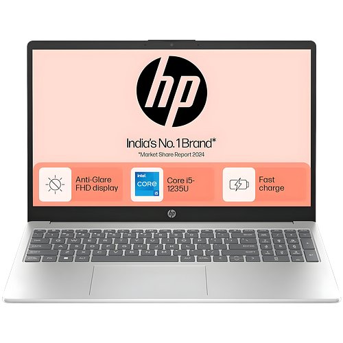 HP Battery_King 15,12th Gen Intel Core i5-1235U, 8GB DDR4,1TB SSD, (Win 11,MSO 2021,Silver,1.59 Kg),15.6-Inch(39.6 Cm) FHD Laptop, UHD Graphics,1080P FHD Camera W/Privacy Shutter,Backlit KB,FD0112TU