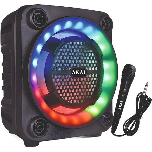 Akai PartyMate Pro PM-40P | Wireless Bluetooth Party Speaker | 40W RMS | Dynamic Light Show | Upto 6Hrs Playtime |