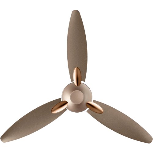 Usha Bloom Daffodil Goodbye 1250 mm 3 Blade Ceiling Fan (Anti Dust | Sparkle Golden, Brown)
