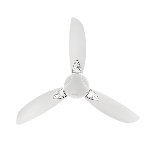 Usha Bloom Primrose 1250mm | BEE Star Rated | Dust, Oil & Moisture Resistant Ceiling Fan | 2 Year Warranty | (Sparkle White)