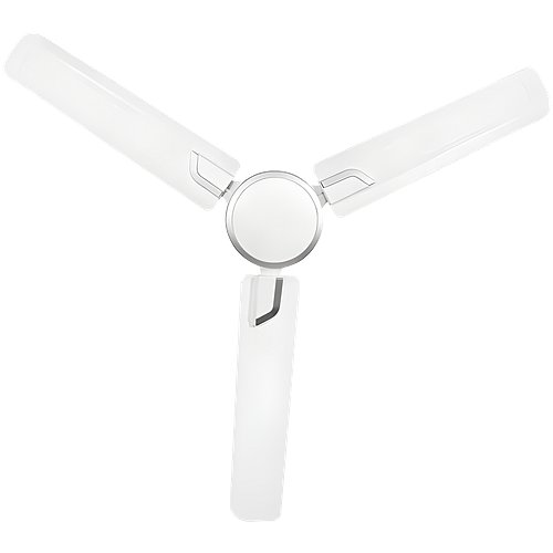 Usha Airostrong Angle 1200mm Ceiling Fan with Rust Free Aluminium Blades (Metallic White)