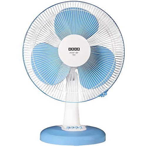 Usha Mist Air Icy 400 mm 3 Blade Table Fan (Ultra High Speed | Blue)