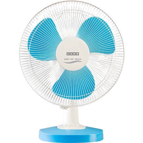 Usha Mist Air Duos Table Fan (Blue)