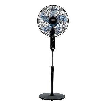 Usha Cyclotron 400 mm 5 Blade Pedestal Fan (Black)