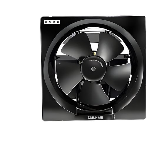 Usha Crisp Air VX 200mm Sweep Size, 300mm Duct Size Exhaust Fan (Black)