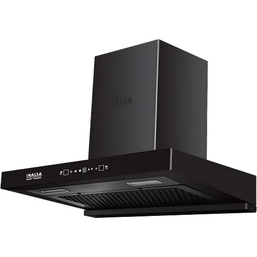 Inalsa Maris 75BKMAC 1350 m³/hr Motion Sensor, Filterless, Touch Control Kitchen Auto Clean Wall Mounted Black 1350 CMH Chimney