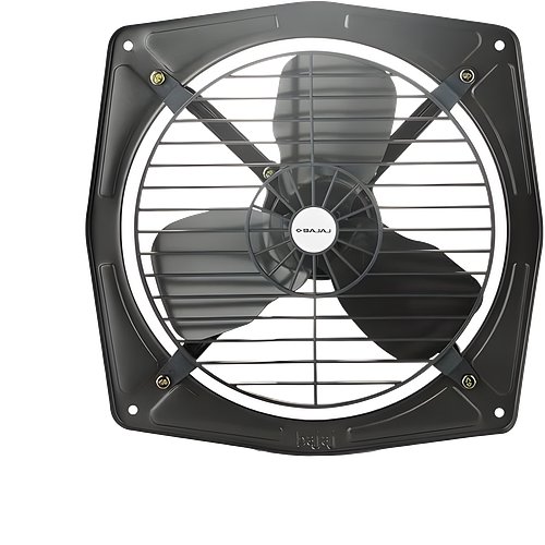 Bajaj Bahar Fresh 300 MM Exhaust Fan | Strong Metal Body And Blades | 100% Copper Motor | High Speed | Rust Proof Body And Blades | 2 Yr Warranty ?Metallic Grey?