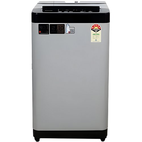 Panasonic 7.5 Kg 5 Star Fully-Automatic Top Load Washing Machine (2024 Model, NA-F75LR1MRB, Middle Free Silver, 8 Wash Program, Antibacterial Water Inlet)