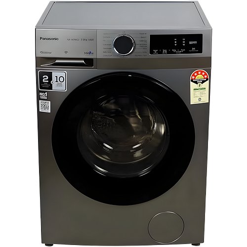 Panasonic 7 kg Fully Automatic Front Load Washing Machine with In-Built Heater Grey (NA-147MG2L01)