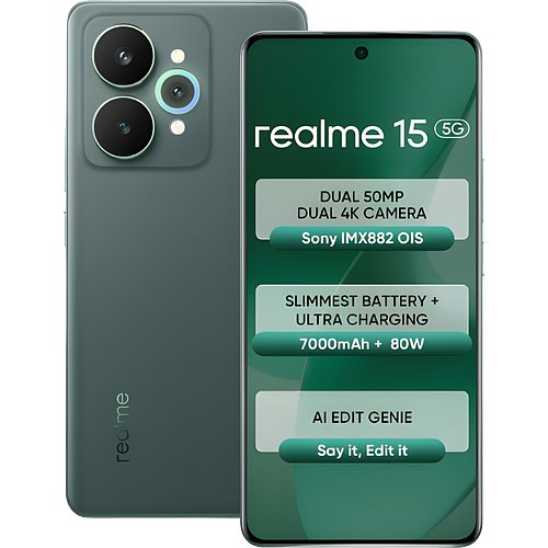 Realme 15 5G (Velvet Green, 256 GB) (8 GB RAM)