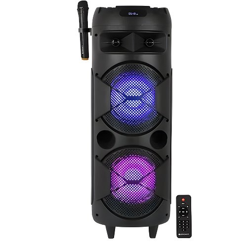 Zebronics ZB-450 Moving Monter 2X8L 48 W Bluetooth Party Speaker (Black, Mono Channel)