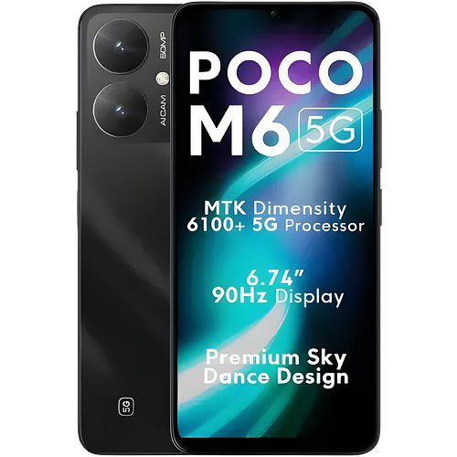 Poco M6 5G (Galactic Black, 64 GB) (4 GB RAM)