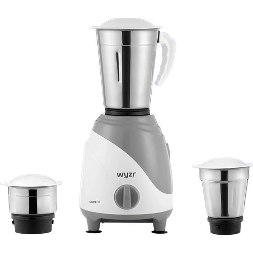 WYZR SUPERB 500 W Mixer Grinder (WMG41150 | 2 Jars | White Grey)