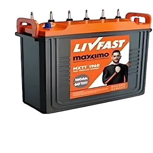 Livfast 60 Months Warranty Tubular Inverter Battery (150 Ah, Maxximo MXTT 1860)