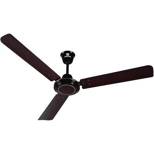STANDARD Spido 1200mm High Speed Ceiling Fan|Energy Efficient BEE Star Rated|2 Year Warranty|Anti Rust|Wider Air Delivery(Brown)