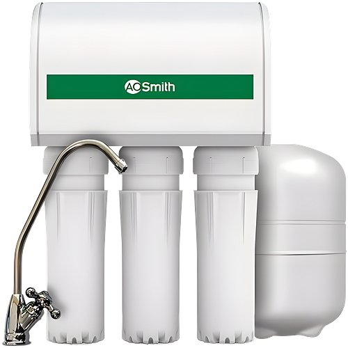 AO Smith X5+ Neo 6 L RO + Copper Water Purifier | 100% RO + Min-Tech (Mineraliser Technology)|6-Stages of Purification| Under the Sink placement| Complimentary Faucet| Suitable for all - Borewell, Tanker, Municipality Water (White)