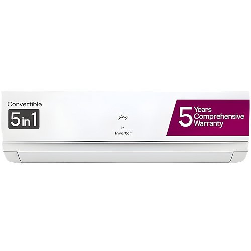 Godrej SIC 18TTC3 WZQ Convertible 1.5 Ton 3 Star Inverter Split AC with I-Sense Technology (2025 Model, Copper Condenser, 40101701SD01563)